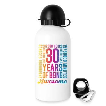30 Years Birthday - Drinks Bottle with Lid 500 ml - white - Right