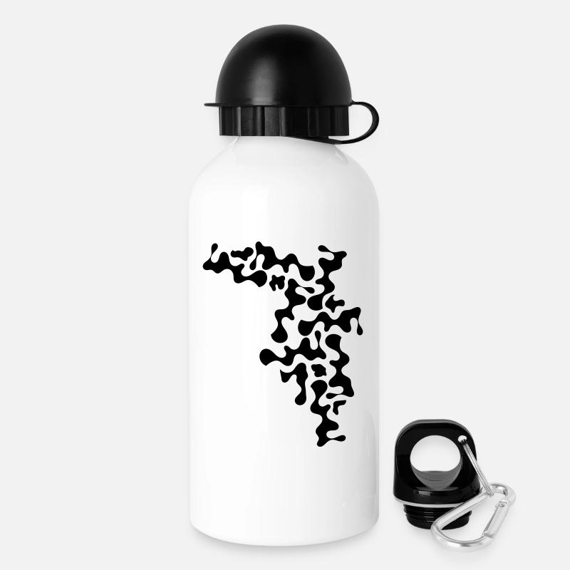 Flecken - Trinkflasche mit Deckel 500 ml - Weiß