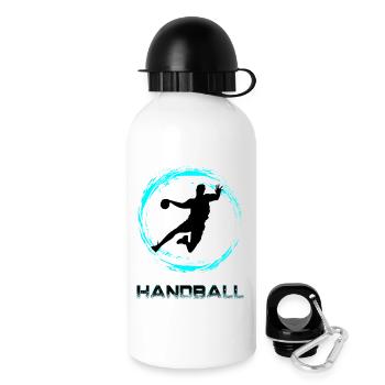Handball - Gourde avec bouchon 500 ml - blanc - Droite
