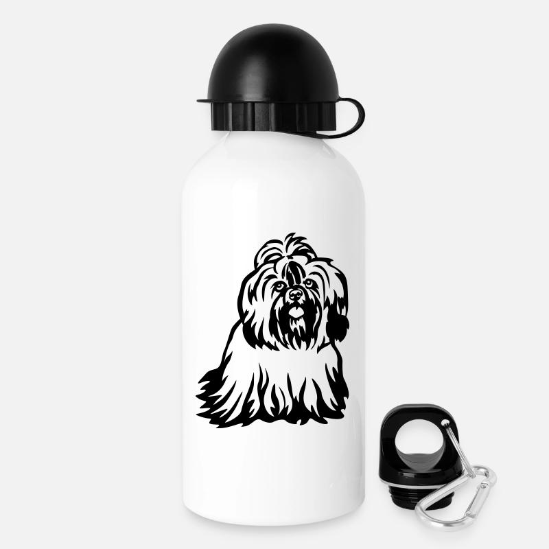 Shih-Tzu - Gourde avec bouchon 500 ml - blanc