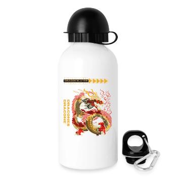 Tueur de dragons - Gourde avec bouchon 500 ml - blanc - Droite