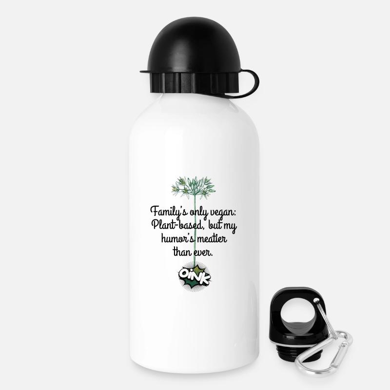 Oink, wenn du Veganer bist - Trinkflasche mit Deckel 500 ml - Weiß