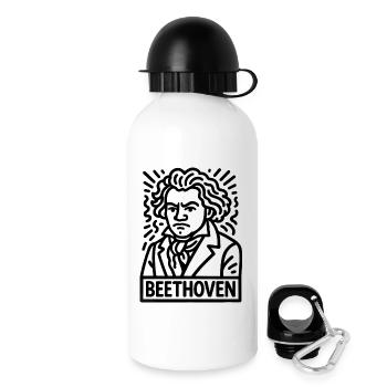 Ludwig van Beethoven - Gourde avec bouchon 500 ml - blanc - Droite