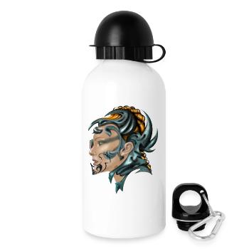 Steampunk - Trinkflasche mit Deckel 500 ml - Weiß - Rechts