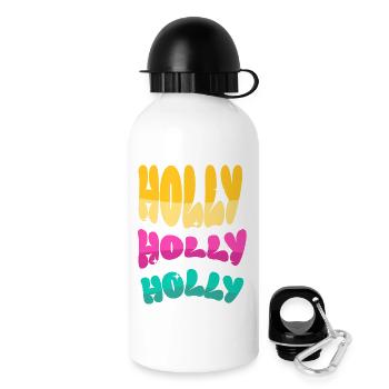 Holly Holiday Dreifarbig - Trinkflasche mit Deckel 500 ml - Weiß - Rechts