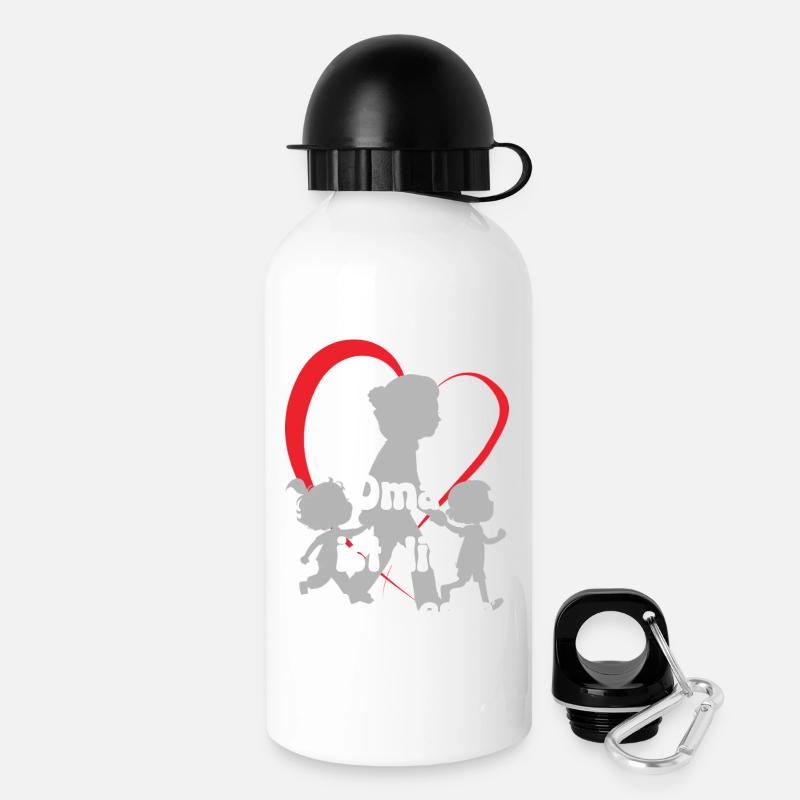 La grand-mère est la meilleure grand-mère avec des petits-enfants - Gourde avec bouchon 500 ml - blanc