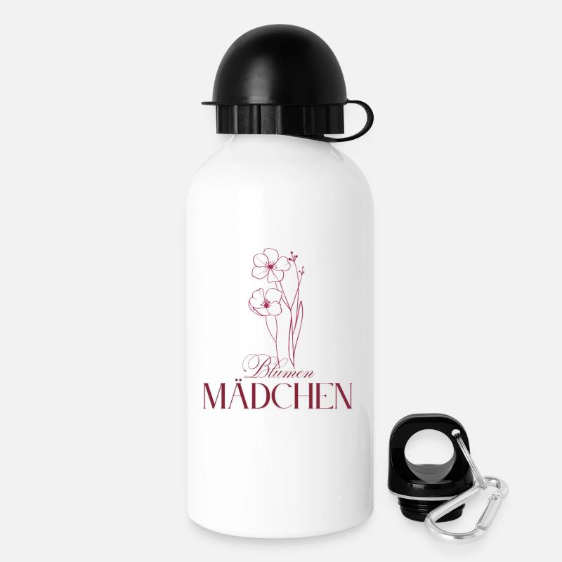 Flower Girl - Drinks Bottle with Lid 500 ml - white