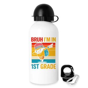 1. Klasse Einschulung - Trinkflasche mit Deckel 500 ml - Weiß - Rechts