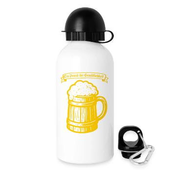 Ein Prosit der Gemütlichkeit - Gourde avec bouchon 500 ml - blanc - Droite