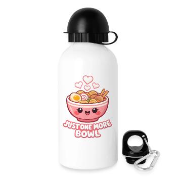 Bol de Ramen Kawaii - Gourde avec bouchon 500 ml - blanc - Droite