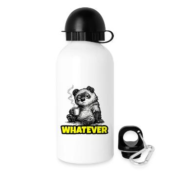 Whatever – Grumpy Bear Coffee (Sketch) - Trinkflasche mit Deckel 500 ml - Weiß - Rechts