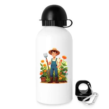 Jardinier - Gourde avec bouchon 500 ml - blanc - Droite