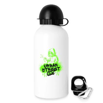 Neon Street Art Spray - Trinkflasche mit Deckel 500 ml - Weiß - Rechts