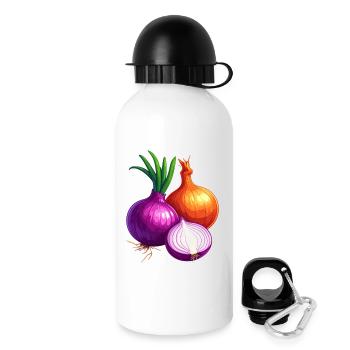 Oignons - Gourde avec bouchon 500 ml - blanc - Droite