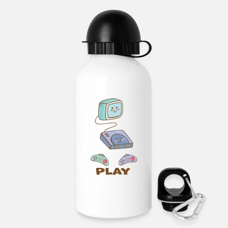 Kawaii Gaming - Süsser Spielspass! - Trinkflasche mit Deckel 500 ml - Weiß