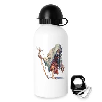 Creepy Forest Mage – Dark Fantasy Wizard - Drinks Bottle with Lid 500 ml - white - Right