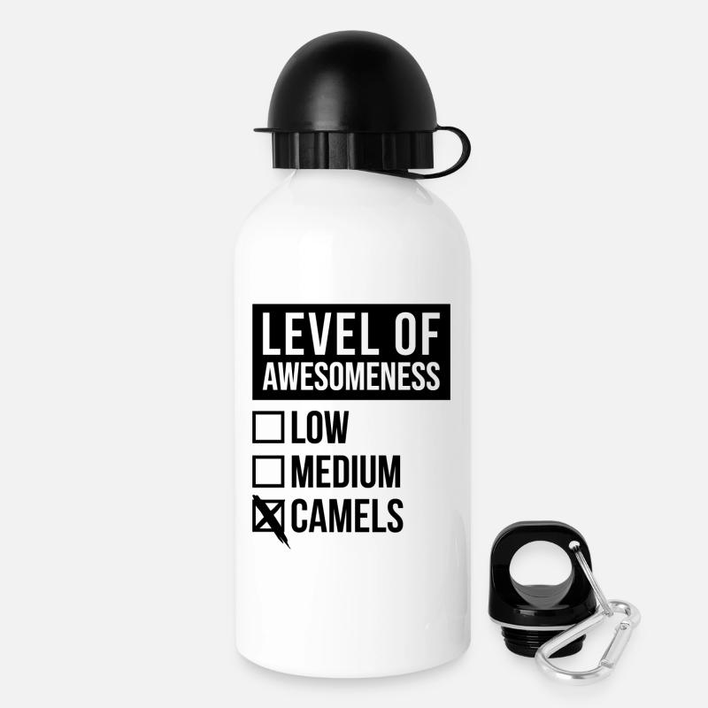 Kamel - Trinkflasche mit Deckel 500 ml - Weiß