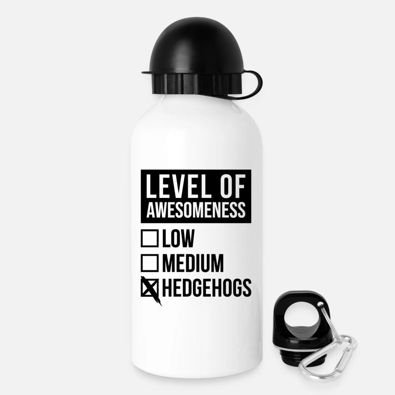 hérisson - Gourde avec bouchon 500 ml - blanc