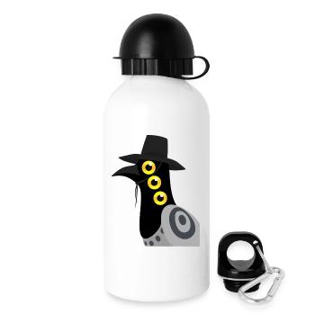 Dämonischer Vogel - Trinkflasche mit Deckel 500 ml - Weiß - Rechts