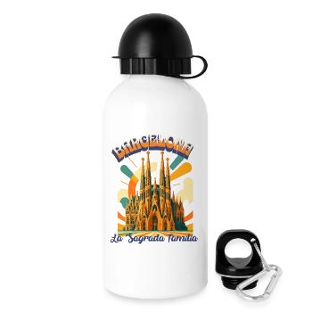 LA SAGRADA FAMILIA - Rêves rétro urbains de Barcelone - Gourde avec bouchon 500 ml - blanc - Droite