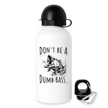 Ne soyez pas un pêcheur de bar stupide - Gourde avec bouchon 500 ml - blanc - Droite