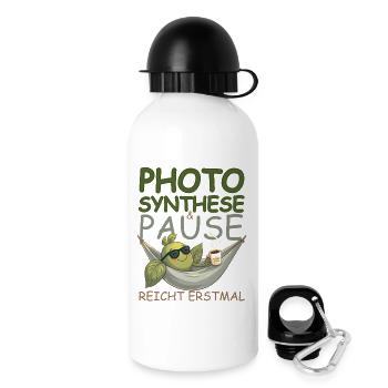 Pause, café, soleil, ça suffit ! - Gourde avec bouchon 500 ml - blanc - Droite