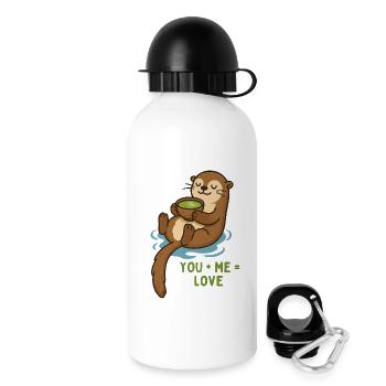 Otter Cuddle Tea Love Matcha Breakfast - Drinks Bottle with Lid 500 ml - white - Right