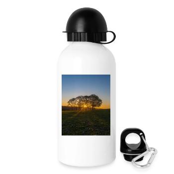 Temple Newham arbre lever du soleil - Gourde avec bouchon 500 ml - blanc - Droite