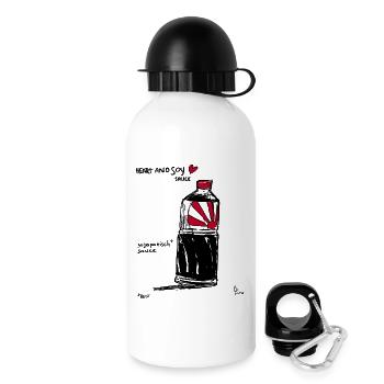 Roule amoureux 4 - Gourde avec bouchon 500 ml - blanc - Droite