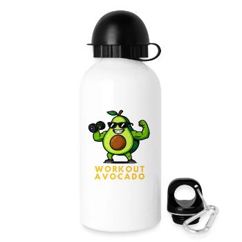 Fruit de fitness d’avocat pour l’entraînement - Gourde avec bouchon 500 ml - blanc - Droite