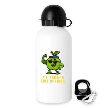 Fruité Fitness Hero Motif de puissance de pomme - Gourde avec bouchon 500 ml - blanc - Droite