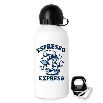 Espresso Express Mascot - Drinks Bottle with Lid 500 ml - white - Right