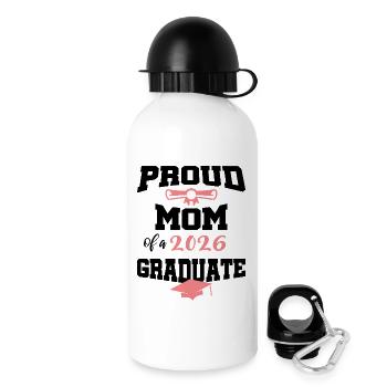 Stolze Mutter Absolvent 2026 Bachelor Master - Trinkflasche mit Deckel 500 ml - Weiß - Rechts