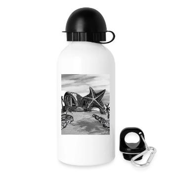 Starfish Dome Island Kunst - Trinkflasche mit Deckel 500 ml - Weiß - Rechts