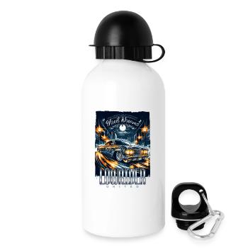 Street Dream Lowrider-Nächte - Trinkflasche mit Deckel 500 ml - Weiß - Rechts