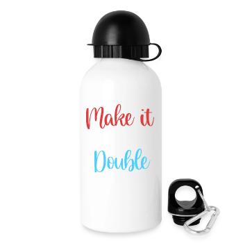 twin dad twins father - Drinks Bottle with Lid 500 ml - white - Right