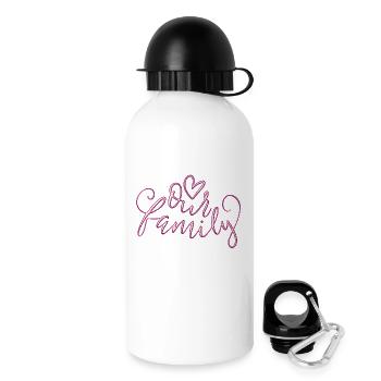 Our Family - Gourde avec bouchon 500 ml - blanc - Droite