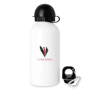 Costume élégant à motif cravate - Gourde avec bouchon 500 ml - blanc - Droite