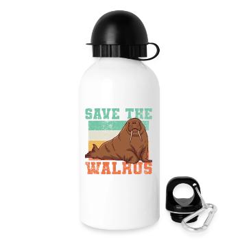 Walrus Conservation Vintage - Drinks Bottle with Lid 500 ml - white - Right
