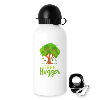 Baum Wald Baumpfleger - Trinkflasche mit Deckel 500 ml - Weiß - Rechts
