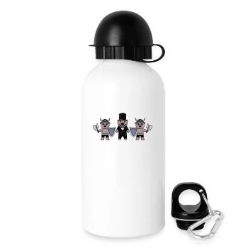 Bräutigam Security Wikinger - Trinkflasche mit Deckel 500 ml - Weiß - Rechts