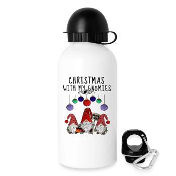 Weihnachts Wichtel Familie - Trinkflasche mit Deckel 500 ml - Weiß - Rechts