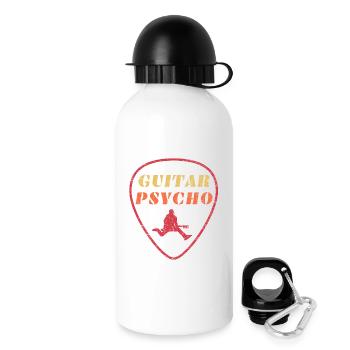 Gitarre Psycho - Trinkflasche mit Deckel 500 ml - Weiß - Rechts