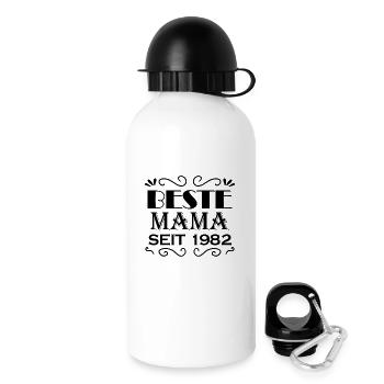 Beste Mama seit 1982 - Trinkflasche mit Deckel 500 ml - Weiß - Rechts