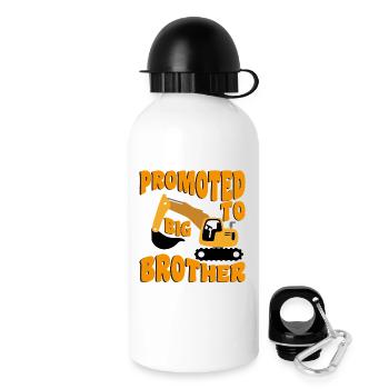 Promu grand frère Va être un grand frère - Gourde avec bouchon 500 ml - blanc - Droite
