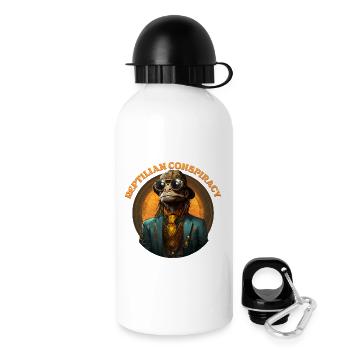 Anunnaki Illuminati Reptilian Conspiracy - Drinks Bottle with Lid 500 ml - white - Right