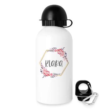 Klara Girl Name Baby Gift - Drinks Bottle with Lid 500 ml - white - Right