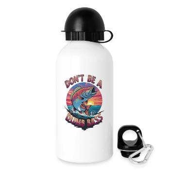 Don't Be a Dumb Bass Visual - Drinks Bottle with Lid 500 ml - white - Right
