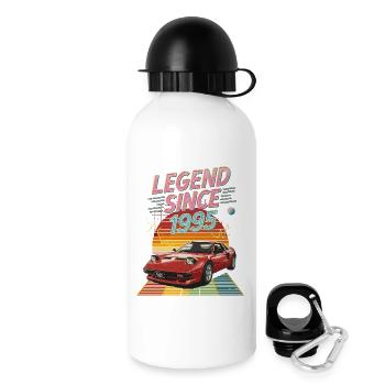 Légende depuis 1995 Art de l’automobile rétro - Gourde avec bouchon 500 ml - blanc - Droite