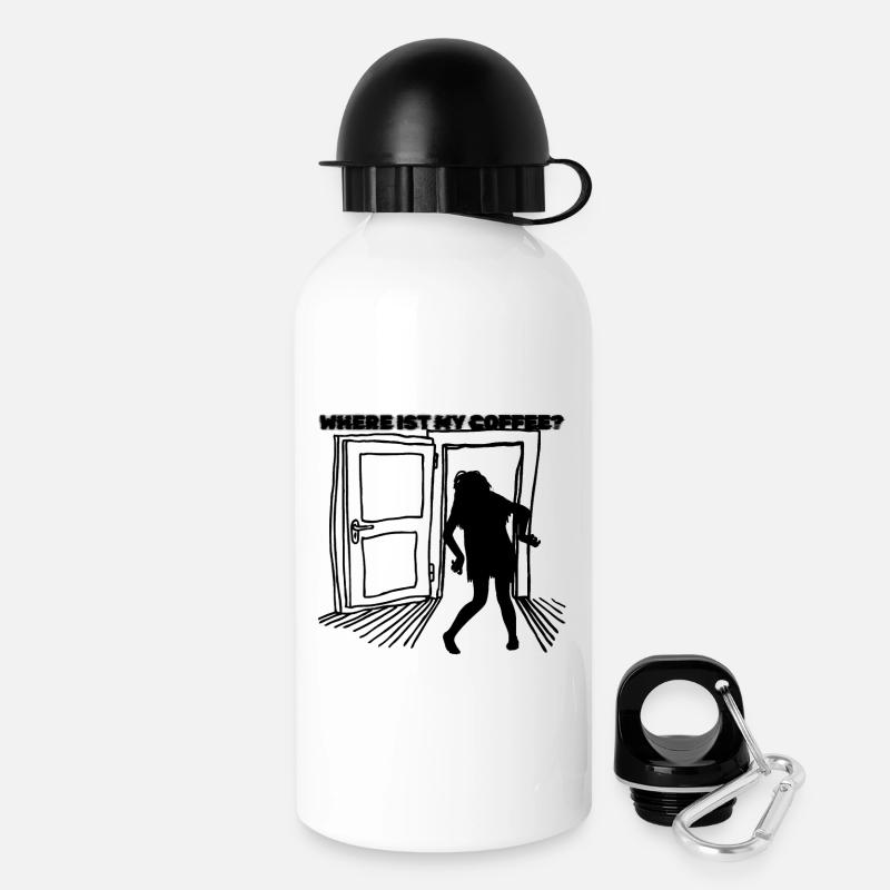 Coffee Lovers – The Saviour for Morning Grouches - Drinks Bottle with Lid 500 ml - white